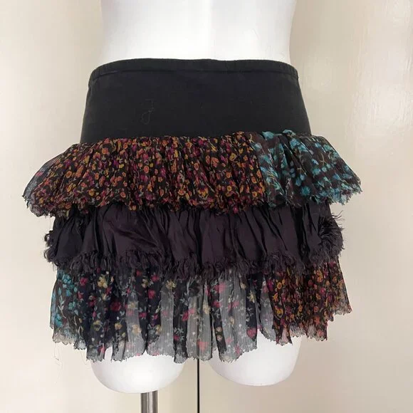 Free people ruffled mini skirt S - Picture 6 of 7